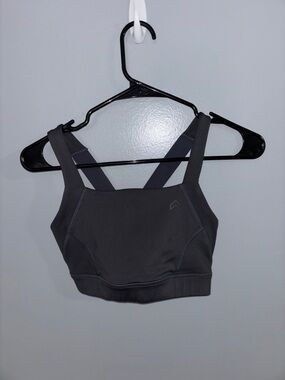 Oner Active Charcoal Gray Supportive Sports Bra